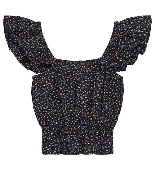 Se Designers Remix Designers Remix Top - Serena Flare - Navy/Mini Flower ved KidsWorld