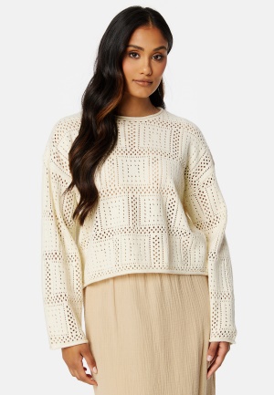 Se VERO MODA Oda LS O-Neck Pullover  XS ved Bubbleroom