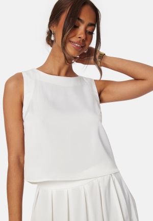 VILA Visalini sleeveless top Cloud Dancer 42