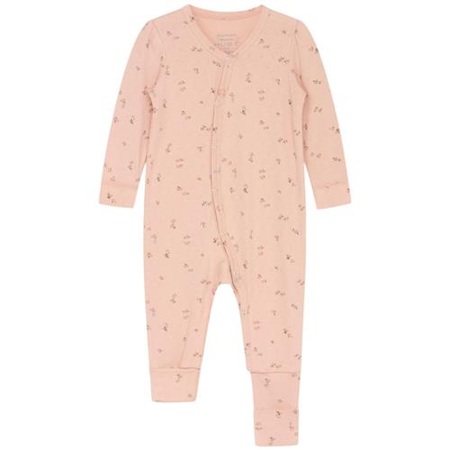 Se Hust&Claire Mollie Blomstret Pyjamas Peach Rose | Lyserød | 56 cm ved Babyshop