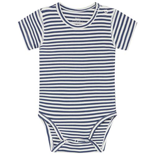 Hust&Claire Bue Stribet Babybody Blue Moon | Blå | 74 cm