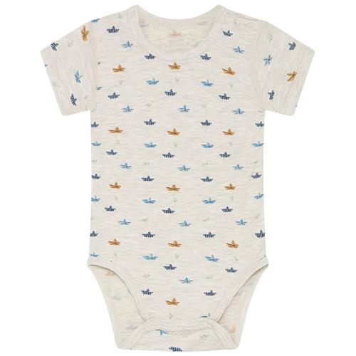 Se Hust&Claire Bue Mønstret Babybody Glacier | Blå | 80 cm ved Babyshop