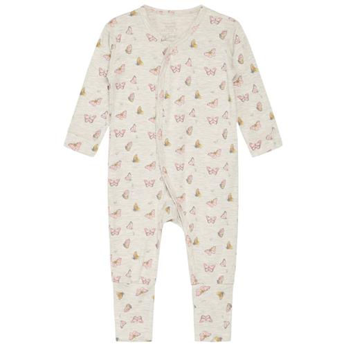 Se Hust&Claire Mulle Mønstret Pyjamas Shrimp | Beige | 68 cm ved Babyshop