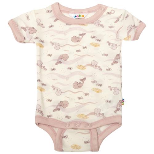 Se Joha Mønstret Uld-bodysuit Lyserød | Lyserød | 90 cm ved Babyshop