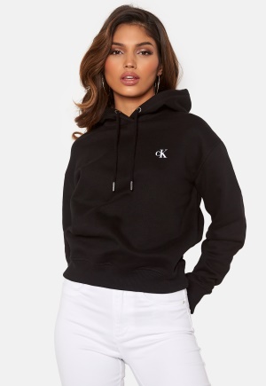 Se Calvin Klein Jeans CK Embroidery Hoodie BAE CK Black M ved Bubbleroom