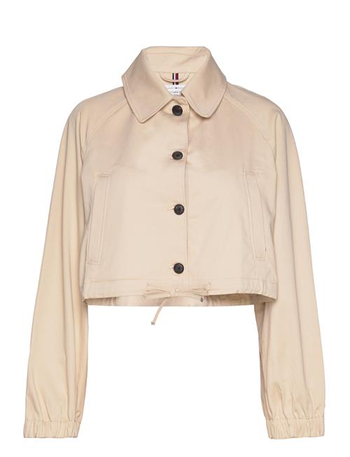 Cotton Twill Jacket Tommy Hilfiger Beige