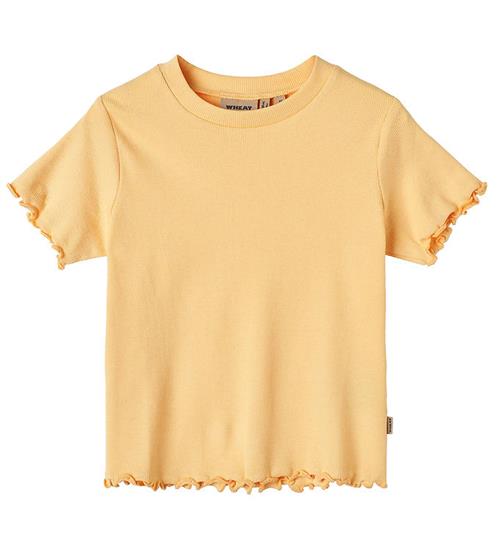 Se Wheat T-shirt - Rib - Irene - Pale Apricot ved KidsWorld