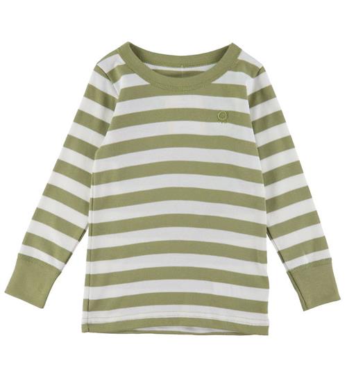 Se Katvig Bluse - GrÃ¸n/Hvid Stribet ved KidsWorld