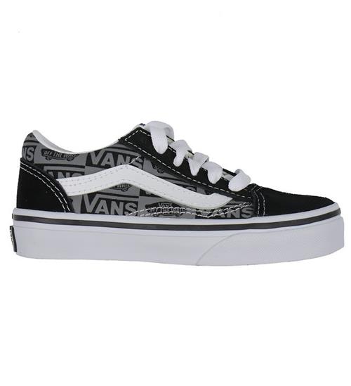 Se Vans Sko - Old Skool Logo - Black/Grey ved KidsWorld