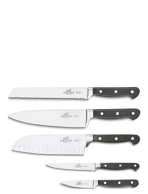 Se Lion Sabatier Knife Set Pluton 5-Pack Lion Sabatier Silver ved Booztlet