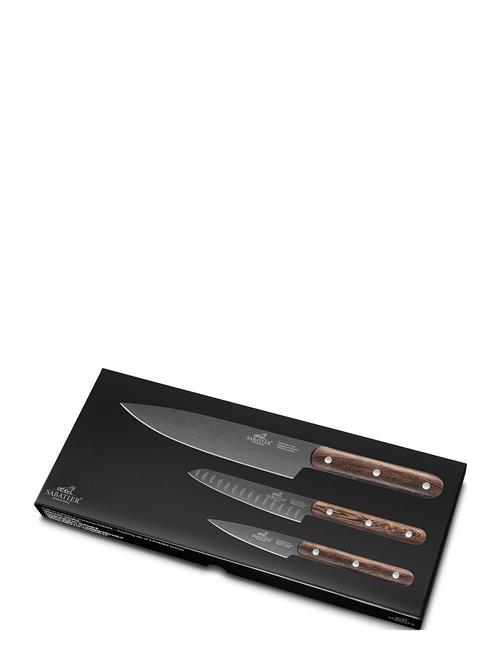 Se Lion Sabatier Knife Set Phenix 3-Pack Lion Sabatier Brown ved Booztlet