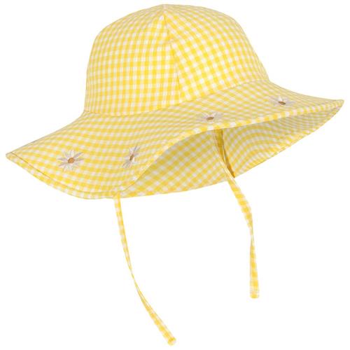 Se Konges Sløjd Soline Gingham Solhat Pineapple Slice | Blå | 6-9 months ved Babyshop