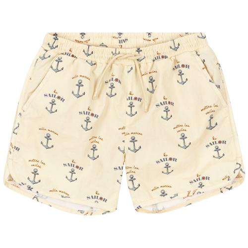 Se Konges Sløjd Asnou Badebukser Med Ankerprint Beige | Beige | 2 years ved Babyshop