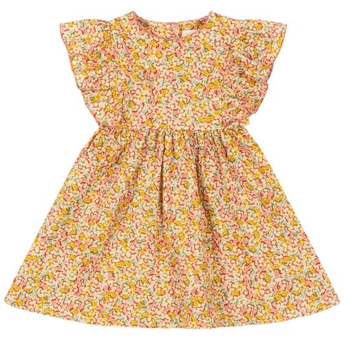 Konges Sløjd Elin Blomstret Kjole Rosier Coloré | Beige | 12 months