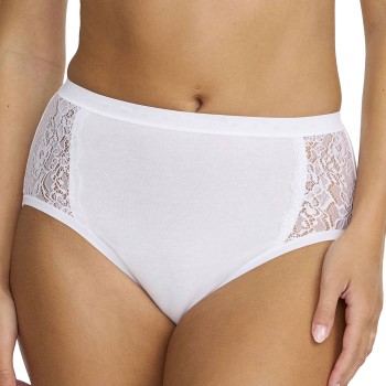 Damella Trusser Brief 17860 Midi Hvid bomuld Small Dame