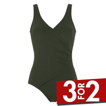 Damella Julia Chlorine Resistant Swimsuit Mørkgrøn  polyamid 40 Dame