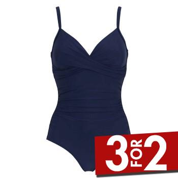 Damella Tara Swimsuit Marineblå 40 Dame