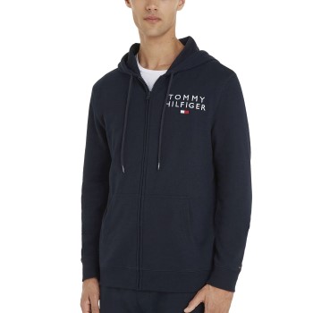 Se Tommy Hilfiger Original Logo Lounge Hoody Marineblå XX-Large Herre ved Timarco