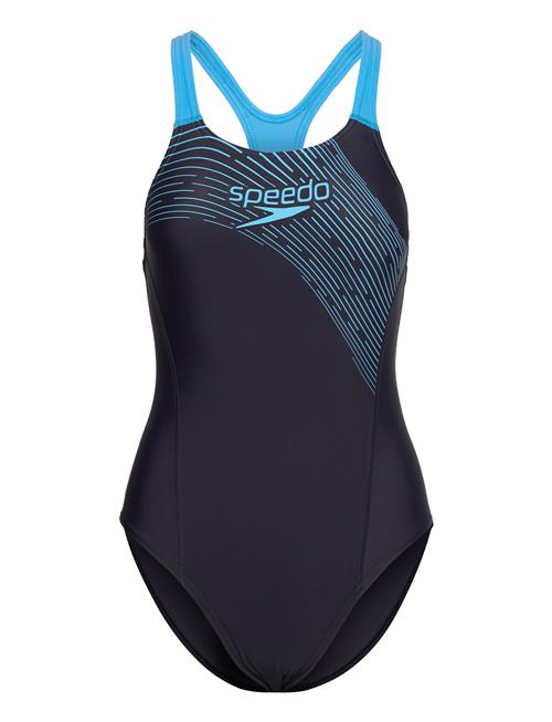 Speedo Womens Medley Logo 1 Piece Speedo Navy