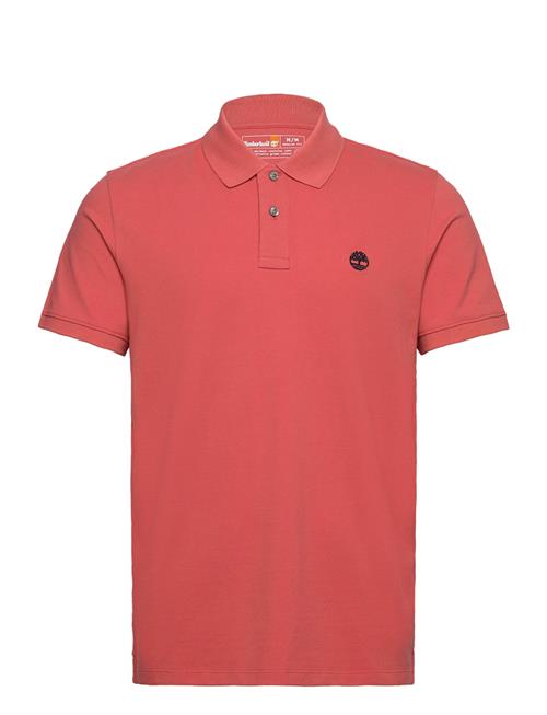 Timberland Millers River Pique Short Sleeve Polo Burnt Sienna-App Timberland Red