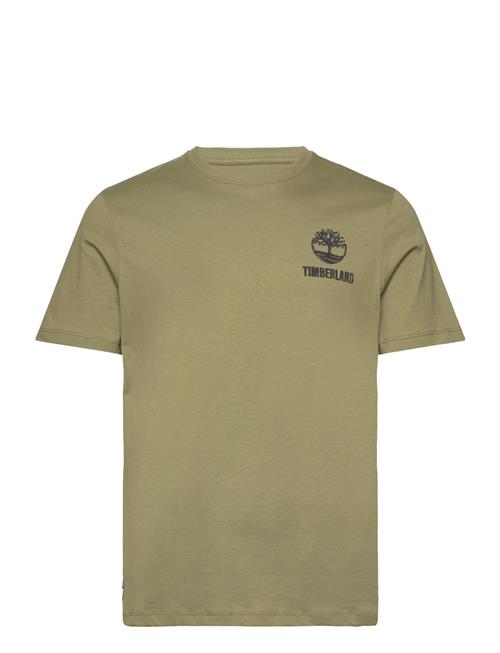 Short Sleeve Back Logo Graphic Tee Sphagnum Timberland Green