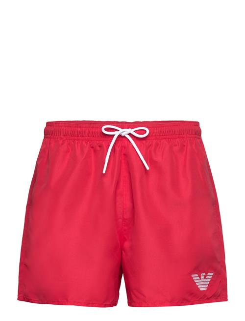 Emporio Armani Mens Woven Boxer Emporio Armani Red