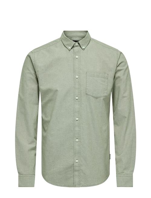 ONLY & SONS Onsremy Ls Reg Wash Oxford Shirt ONLY & SONS Green