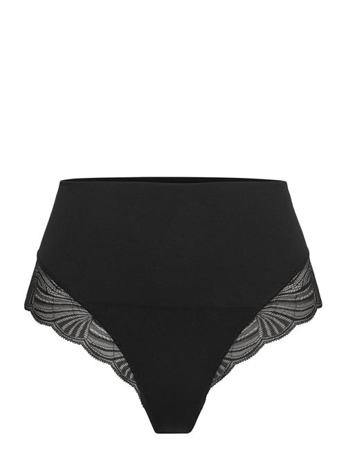 Etam Power Lace By Etam High Leg Tanga Panty Etam Black