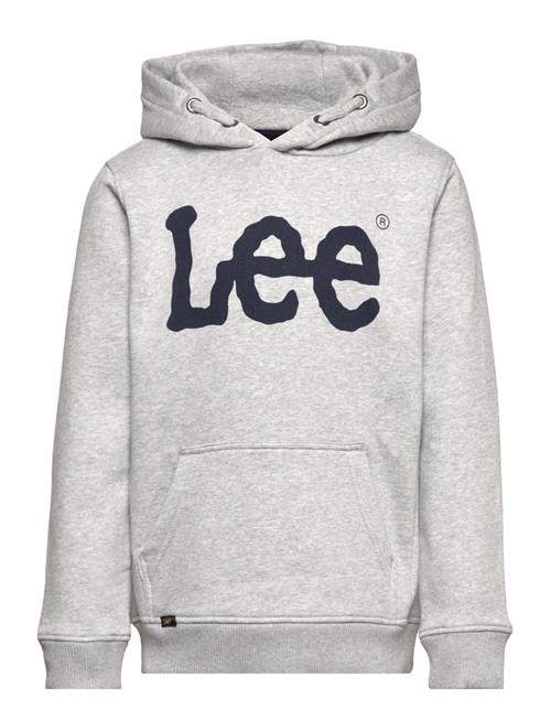 Se Lee Jeans Wobbly Graphic Bb Oth Hoodie Lee Jeans Grey ved Booztlet