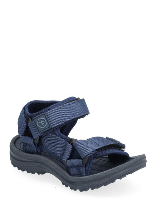 Color Kids Sandals W. Velcro Color Kids Blue