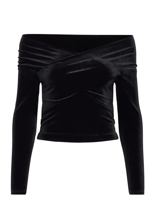 Se AllSaints Delta Velvet Top AllSaints Black ved Booztlet