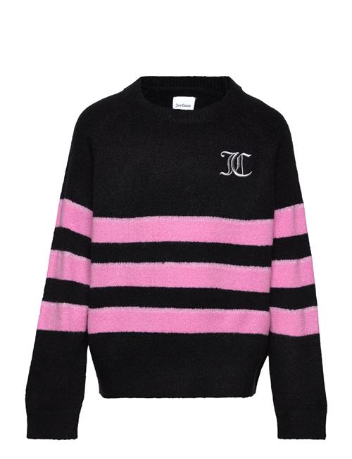 Se Juicy Couture Juicy Textured Stripe Jumper Juicy Couture Black ved Booztlet