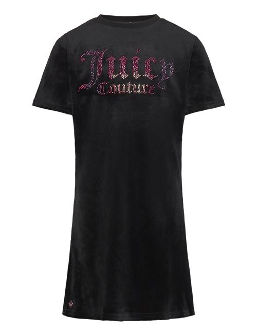 Juicy Couture Luxe Diamante Fitted Ss Tee Dress Juicy Couture Black