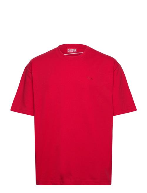 Se Diesel T-Boggy-Megoval-D T-Shirt Diesel Red ved Booztlet