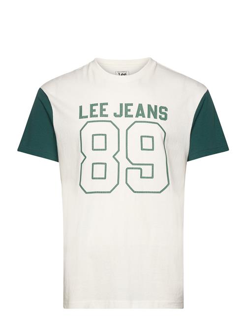 Lee Jeans Raglan Varsity Tee Lee Jeans White