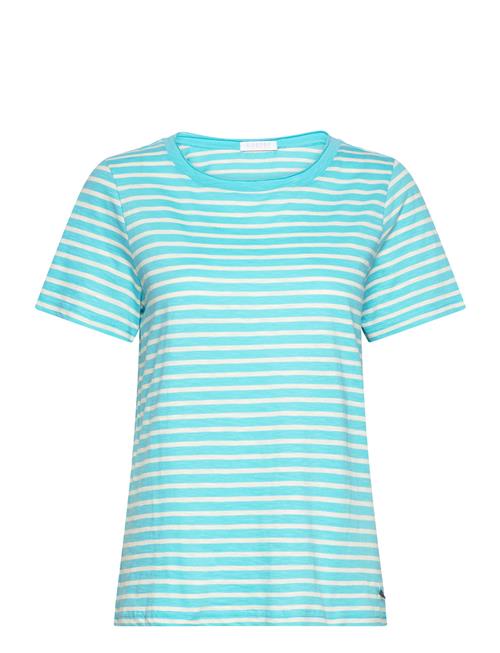 Se Coster Copenhagen T-Shirt With Stripes - Mid Sleeve Coster Copenhagen Blue ved Booztlet