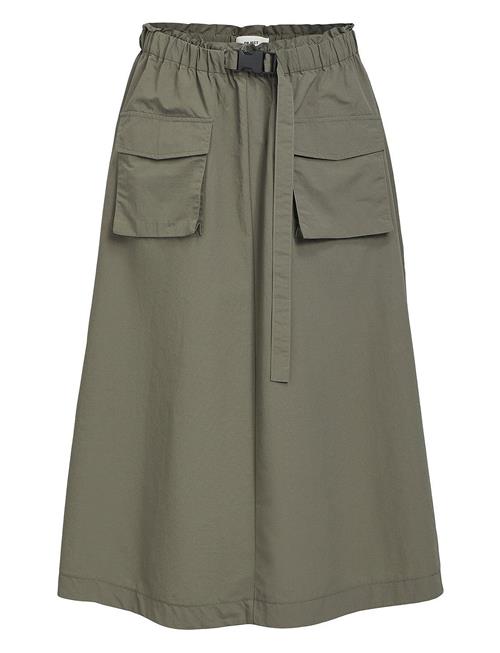 Objbeccy Long Skirt 131 Object Khaki