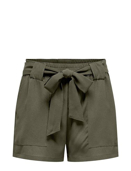 Onlnova Life Lux Talia Hw Shorts Solid ONLY Green