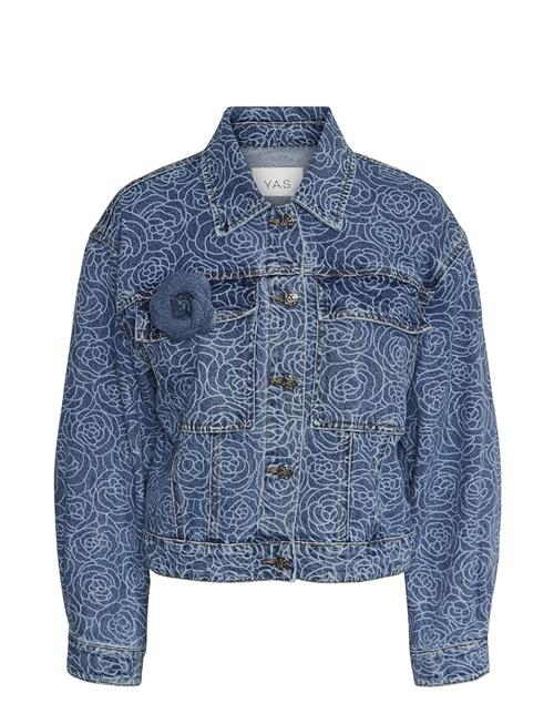 Yasrosalyn Ls Denim Jacket S. YAS Blue