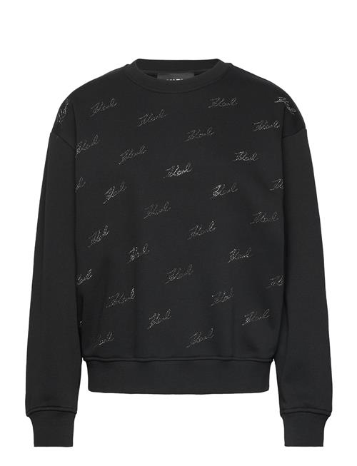 Karl Lagerfeld Rhinest Karl Sweatshirt Karl Lagerfeld Black