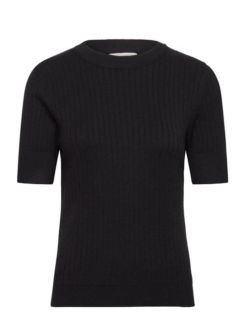 Se Object Objnoelle S/S Knit T-Shirt Noos Object Black ved Booztlet