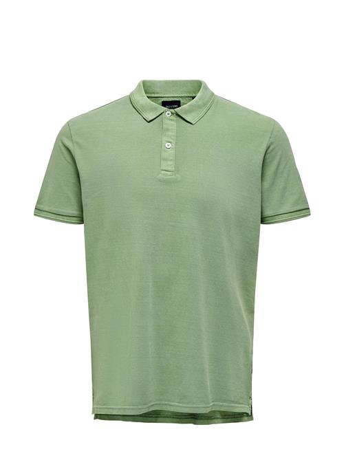 ONLY & SONS Onstravis Slim Washed Ss Polo Noos ONLY & SONS Green