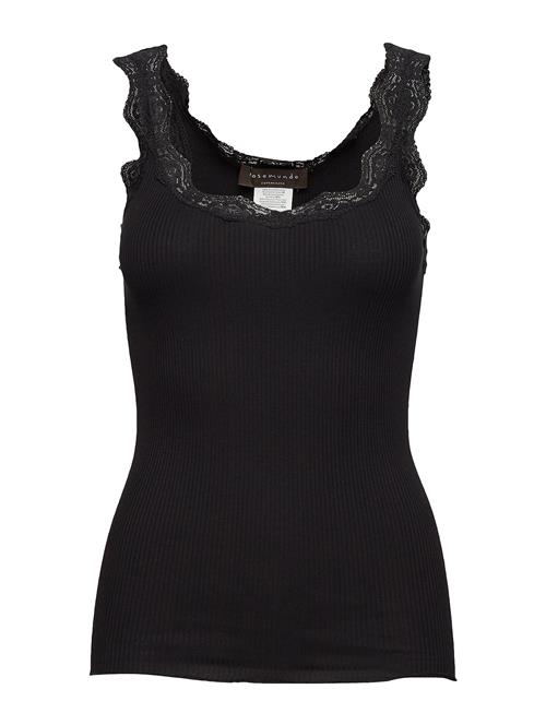 Se Rosemunde Organic Top W/ Lace Rosemunde Black ved Booztlet