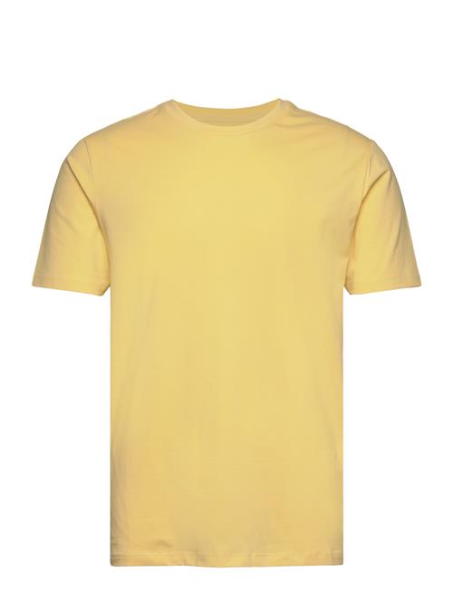 Lindbergh Mens Stretch Crew Neck Tee S/S Lindbergh Yellow