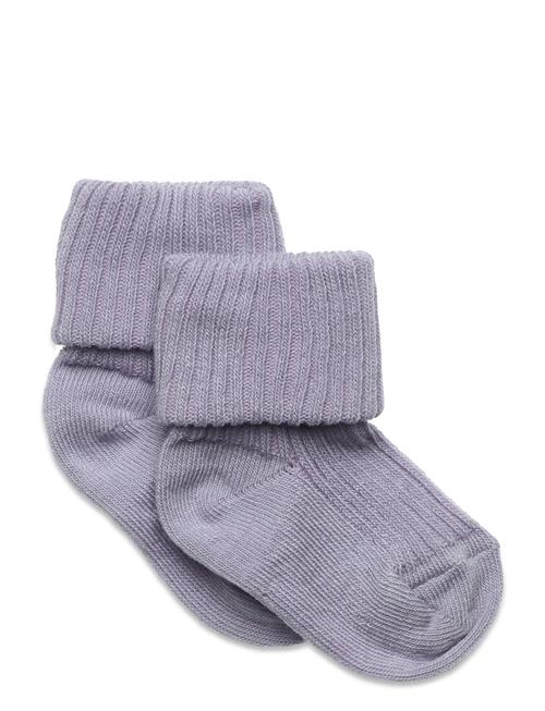 mp Denmark Cotton Rib Baby Socks Mp Denmark Purple