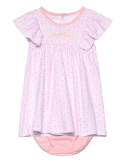 Juicy Couture Jc Aop Dress & Knicker & Bow Set Juicy Couture Pink