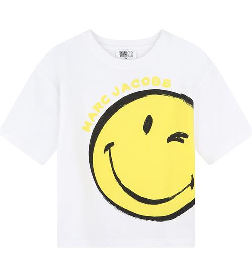 Se Little Marc Jacobs T-shirt - Hvid/Gul m. Smiley ved KidsWorld