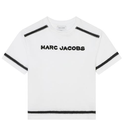 Se Little Marc Jacobs Little Marc Jacobs T-shirt - Hvid m. Sort ved KidsWorld