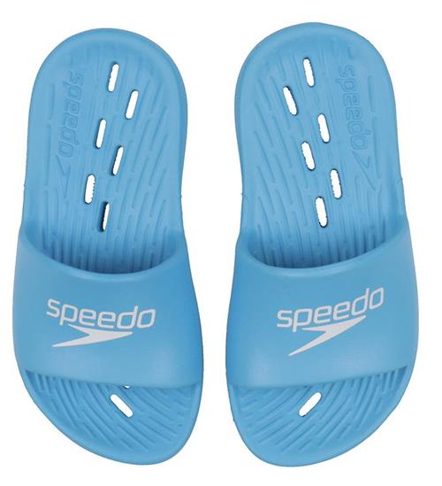 Se Speedo Badesandaler - BlÃ¥/Hvid ved KidsWorld