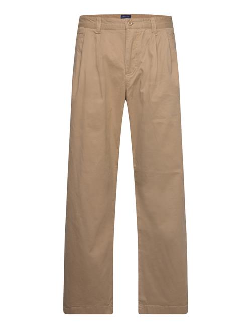 Relaxed Pleated Chinos GANT Beige